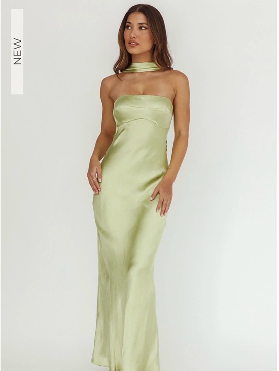 Selfie Leslie Dresses & Skirts - Damsel Reverse Halter Maxi Dress | Pistachio